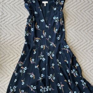 Rebecca Taylor Blue Ruffled A-line Sundress